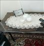 صندلی راحتی ، میل چوبی راحتی به همراه میز شیشه ای