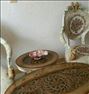 صندلی راحتی ، مبل استیل 7 نفره چوب گردو منبت کاری