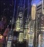 لوستر ، اویز سه شعله شمش کریستال